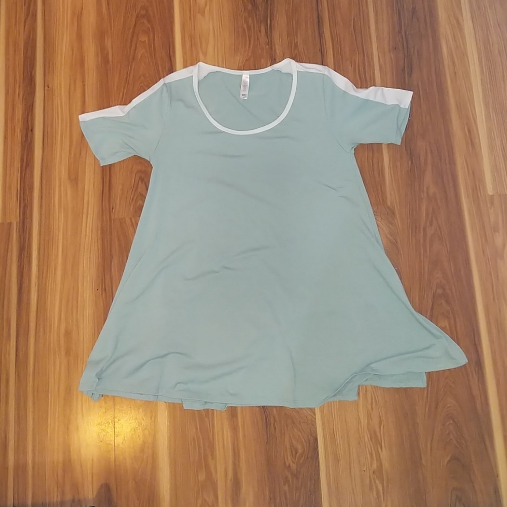 Lularoe blue and white shirt/tunic